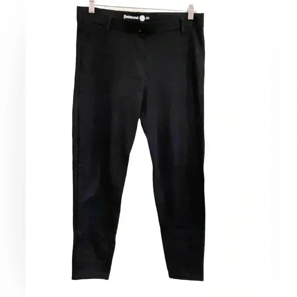 Betabrand Business Casual Stretch Yoga Pants Trousers Black